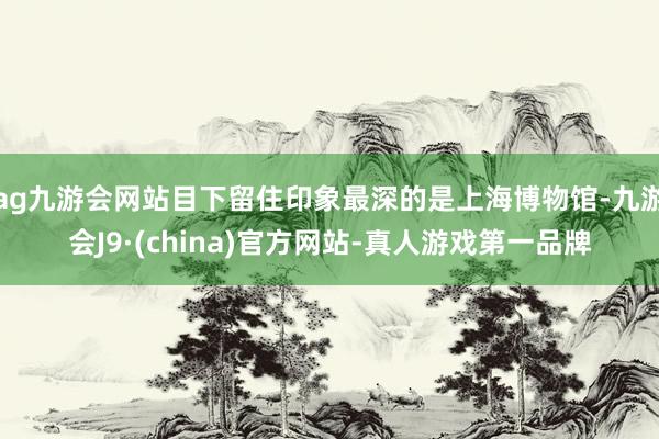 ag九游会网站目下留住印象最深的是上海博物馆-九游会J9·(china)官方网站-真人游戏第一品牌