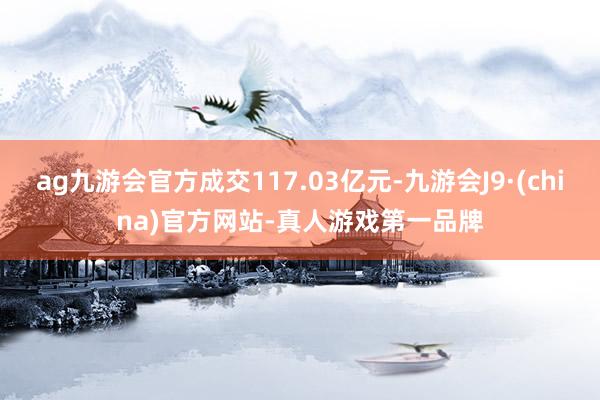 ag九游会官方成交117.03亿元-九游会J9·(china)官方网站-真人游戏第一品牌