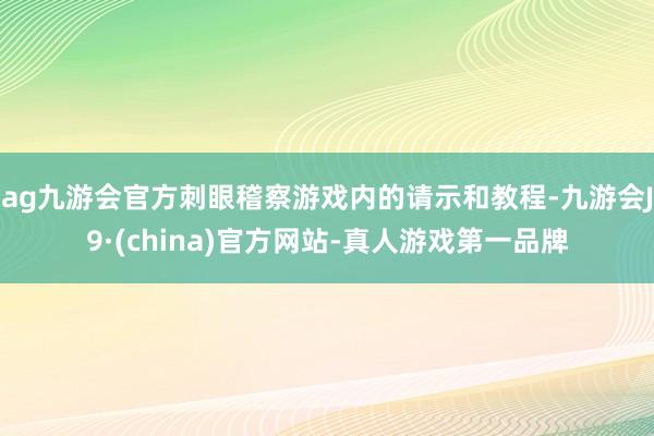 ag九游会官方刺眼稽察游戏内的请示和教程-九游会J9·(china)官方网站-真人游戏第一品牌