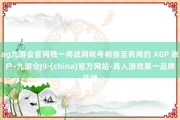 ag九游会官网独一将战网帐号相接至有用的 XGP 账户-九游会J9·(china)官方网站-真人游戏第一品牌